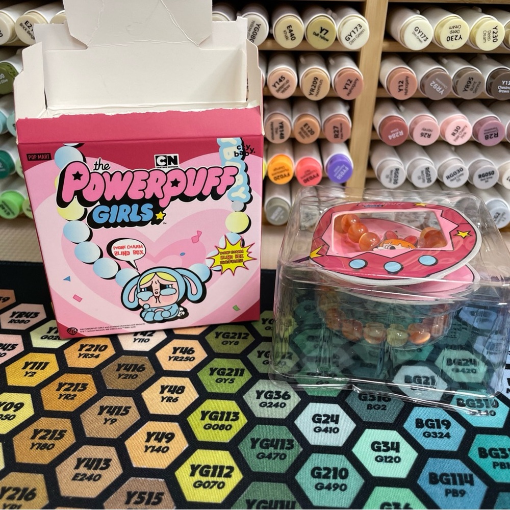 Powerpuff Girls Blossom Pop Mart phone charm blind box opened